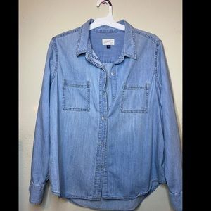 Long sleeve denim shirt- cute for teaching!